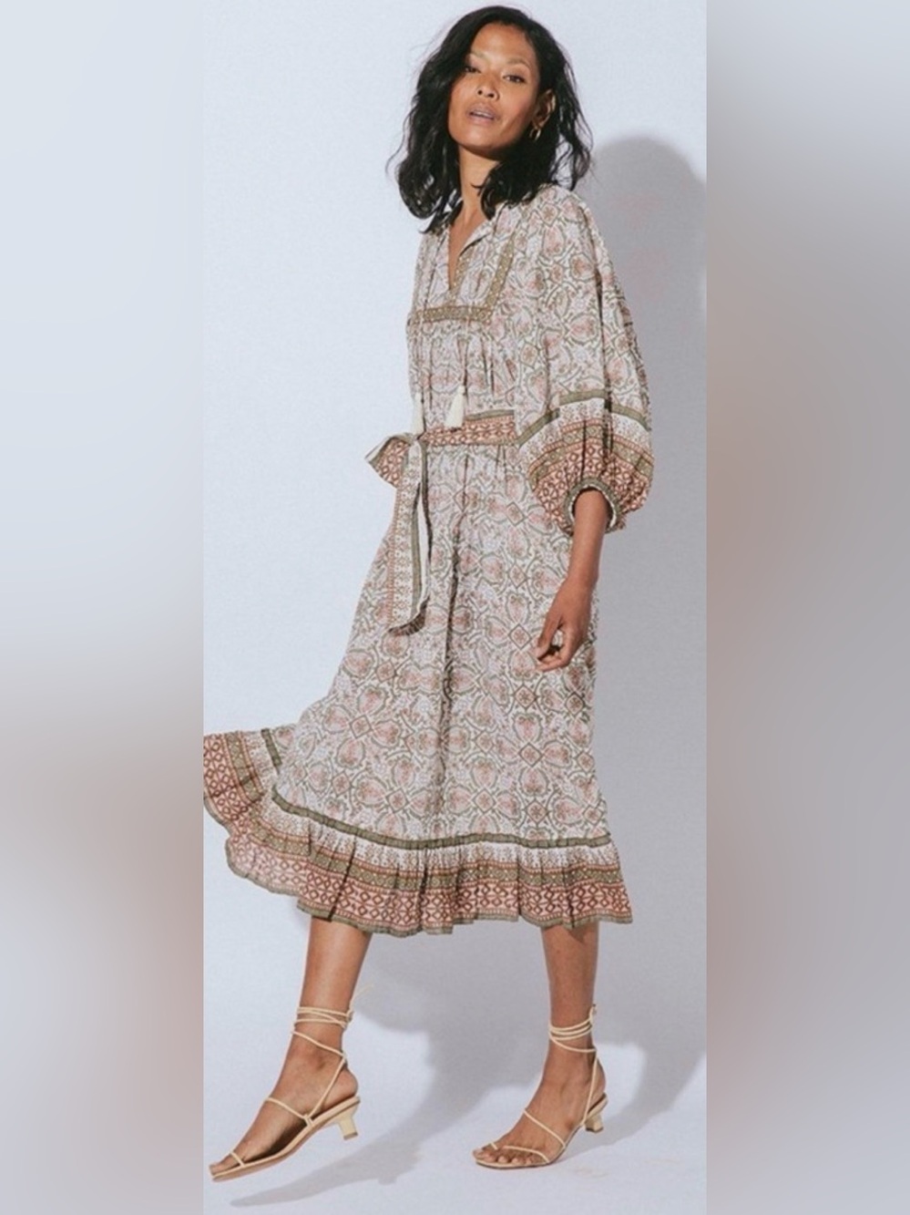 Cleobella Magdalena
Midi Dress Block Print pit-pit 19 NOTE: NO BELT (mix51)